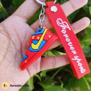 Red Sport Shoe Keychain