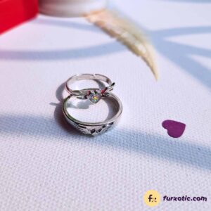Couple Ring With Heart Shape Diamond(Set 3)