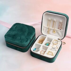 Mini Velvet Jewellery Organizer Box