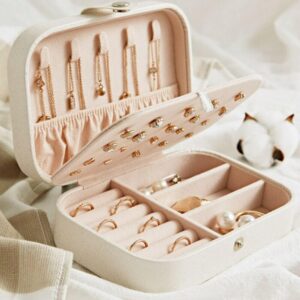 Double Layer Portable Mini jewellery Organizer Box