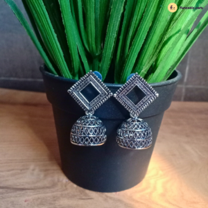 Square Jhumka With Bell Shape Bottom