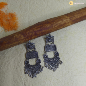 Beautiful Long Oxidised Earring