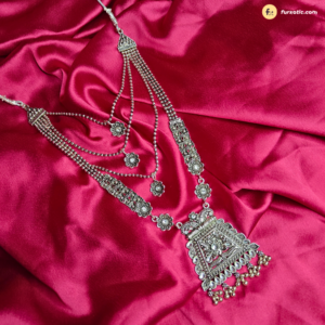Long Oxidised Necklace Set