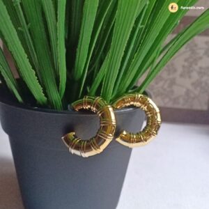 Round Shape Golden Earring