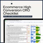 Ecommerce High Conversion CRO Checlist